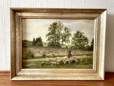 Dipinto ad olio Pastore con