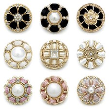 9 Pezzi Perline Fiore Bottoni