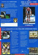 Pubblicità - BJARNE RIIS con HERBALIFE VINCITORE TOUR DE FRANCE 1996