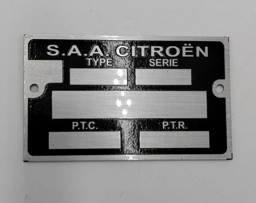 Plaque constructeur citroen - constructeur,