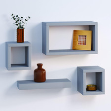 URBNLIVING Set di 4 Mensole a