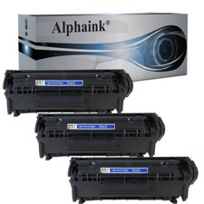 3 TONER Q2612XL 12XL PER HP LASERJET 1010 1012 1015 1018 1020 1022 3000 3015