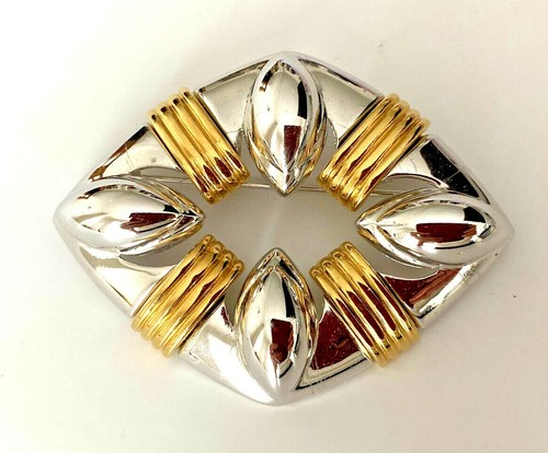 Grande broche monet - grande, doré