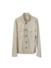 Yves Saint Lurent Giubbotto-camicia uomo in pelle scamosciata 48