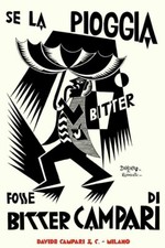 Poster Manifesto Locandina Pubblicità Aperitivo Cordial Campari Stampa 32x47 Cm.