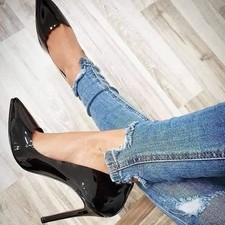 Decollete' Pumps Vernice Nere