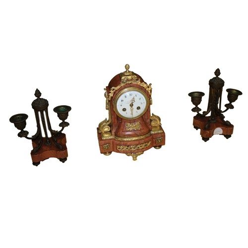 Trittico orologio candelieri - orologio,