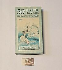Biglietti da Visita x bambini " Idea regalo Lo Scarabeo " Acquario (Zodiaco)