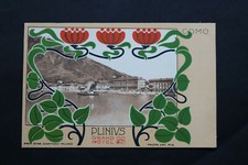 cartolina pubblicitaria COMO Grand Hotel PLINIUS liberty  (lago)