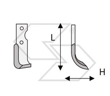 20 x ZAPPETTE ZAPPE MOTOZAPPA MOTOCOLTIVATORE GRILLO 126/127 H57 L195 30x6