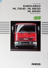 Brochure Scheda Tecnica Iveco - Eurocargo ML 75EI4D - ML 80EI5D - ML 80EI8D 1997