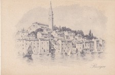 CARTOLINA DI ROVIGNO ,OPERA PER L'ASSISTENZA AI PROFUGHI GIULIANI E DALMATI