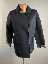 Giacca cappotto poliestere blu