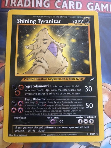 Pokemon card shining - shining, tyranitar