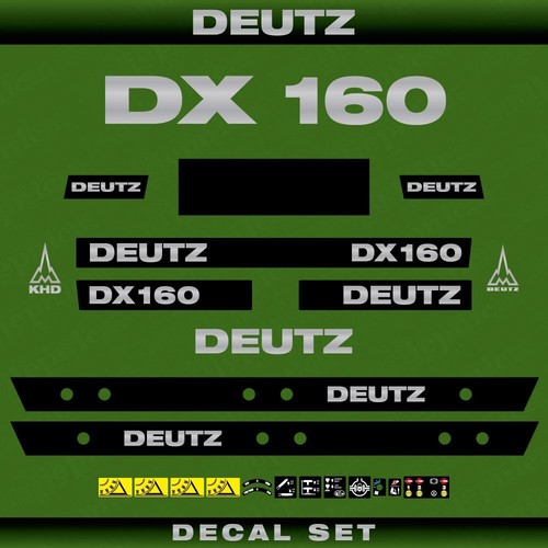 Deutz 160 set adesivi - dx,