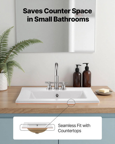 Lavandino bagno semi - , incasso