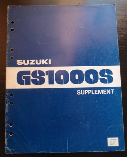 Suzuki gs1000s 1979 supplement - gs1000s,