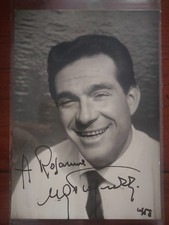 1958 FOTOGRAFIA AUTOGRAFA DEL GRANDE ATTORE UGO TOGNAZZI