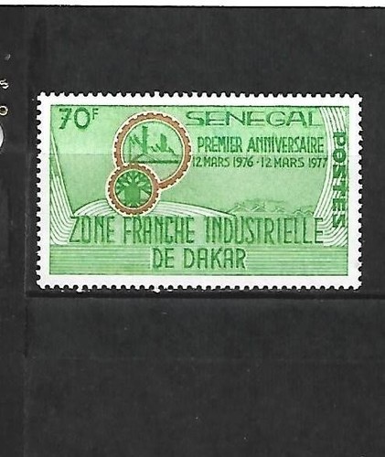 Senegal año 1977 tema - senegal., tema: