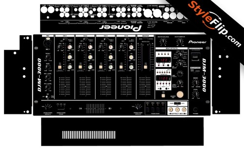 Pioneer djm 3000 skin - pioneer, nero