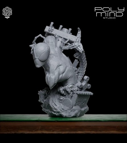 Busto spider man stampato in - busto,