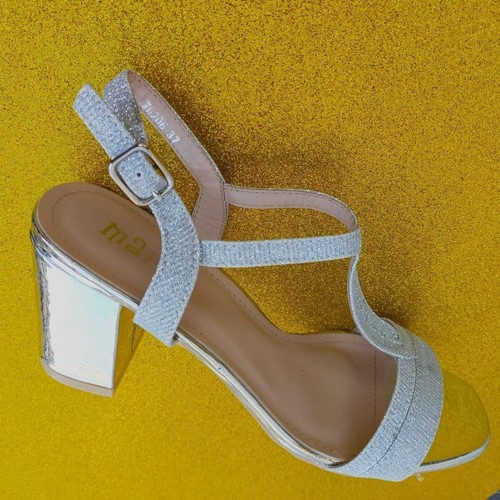 Sandali donna tacco argento - tacco, 37
