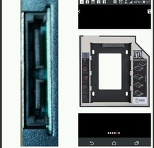 Caddy adattatore universale da 9,5 mm per Secondo Hardisk SSD SATA Notebook