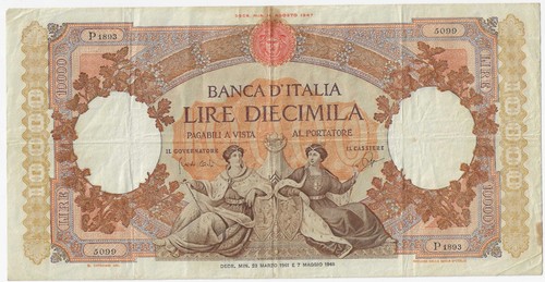 000 lire regine del mare - 10.000,