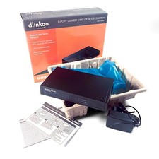 D-Link Dlinkgo 8 porte switch Gigabit Desktop 8-port dlinkgreen dgs-1008a NERO