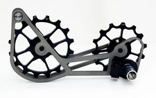 SwishTi Road Cycle Puleggia Oversize Gabbia Titanio per Campy/Campagnolo Nero