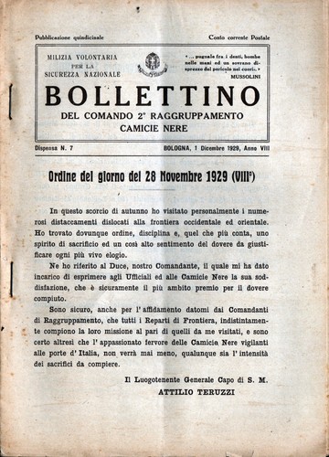 Bollettino camicie nere mvsn - bollettino,