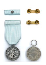 Medaglia / Nastrino Benemeranza Argento Sacro Ordine Costantiniano di S. Giorgio