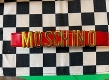 Cintura Moschino in pelle con