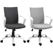 Vinsetto Sedia Ergonomica Girevole per Scrivania in Tessuto