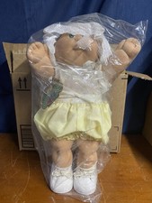 Bambola vintage Cabbage Patch bambini nuova senza scatola include certificato nascita