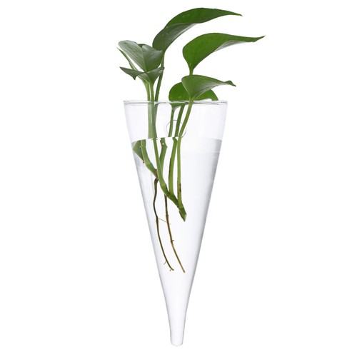 Vaso vetro cono - vaso,