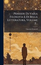 Pensieri Di Varia Filosofia E