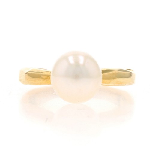 Anello solitario con perle