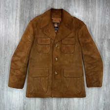 Giacca scamosciata marrone