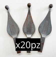 LANCIA IN FERRO BATTUTO QUADRO 16 PER CANCELLO RECINZIONI H. 210mm - 20pz