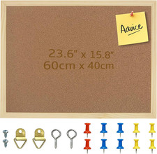 60X40 Cm Bacheca in Sughero