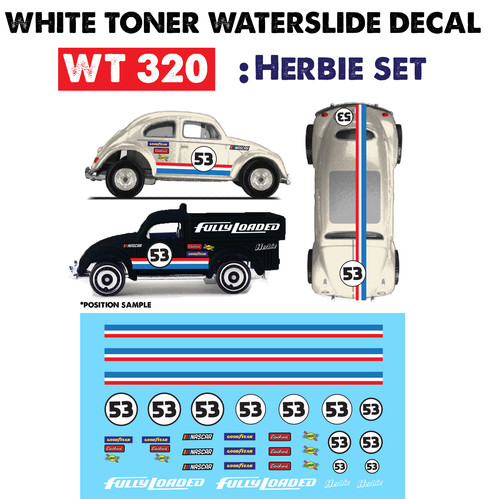 Wt320 toner bianco waterslide - toner,
