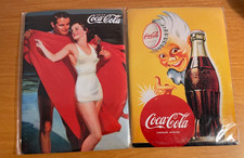 COCA COLA  2 TARGHE  CM 20,5 X