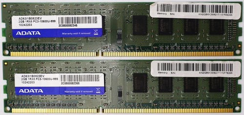 Adata 4gb kit - kit, ddr3