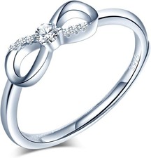 Anello infinito zirconi