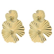  1 paio di orecchini di petali donne temperamento esagerato orecchino semplice