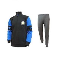 pigiama tuta ragazzo lungo in felpa cotone INTER prodotto ufficiale art. IN15062