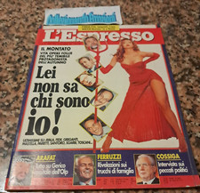 L'espresso rivista-36 1993-Alba Parietti-Bossi-Cossiga-Indiana Jones-