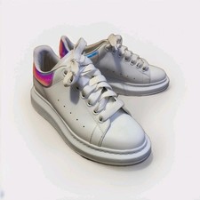 Alexander McQueen sneakers donna oversize bianco rosa shock taglia EU 38 US 8