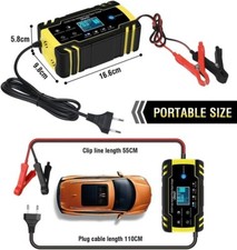 CARICABATTERIA AUTO, MOTO E BARCA 12V